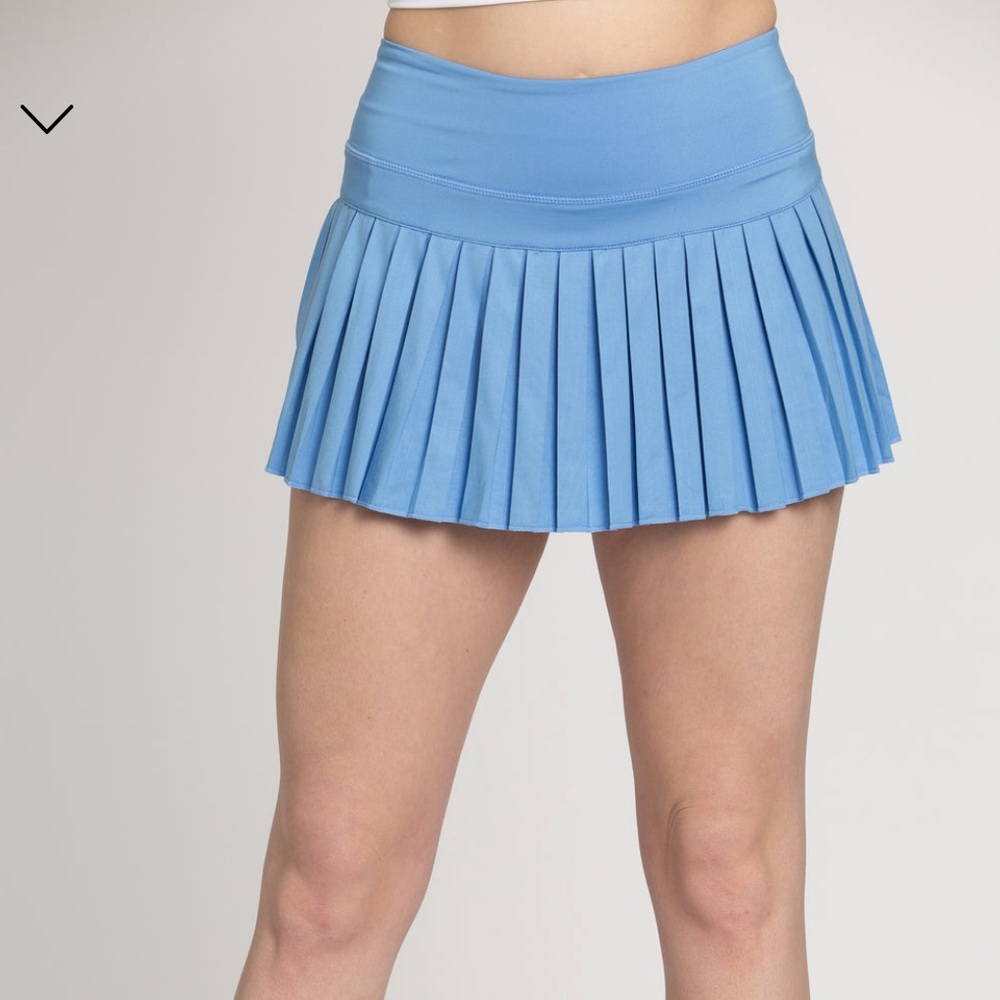 Olympic Blue Pleated Tennis Skirt